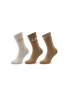 Γυναικείες Κάλτσες Calvin Klein Women Sock 3pc Carton Slider Giftbox 701219849-003 Brown Combo